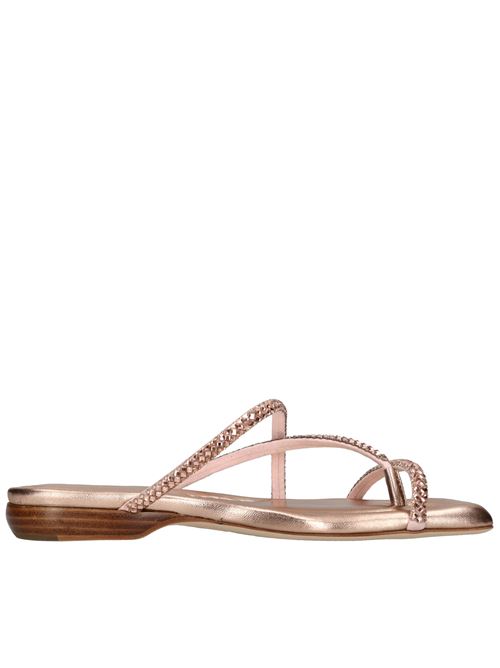 Mules in fabric and rhinestones ASH | RUBIS MICRO SUEDECRYSTAL ROSE